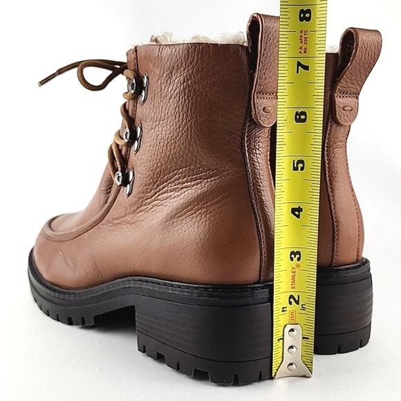 Gentle Souls Women's Bristol Wallaby Tan Leather Lace Up Ankle Boots Size 7.5M - Picture 15 of 15